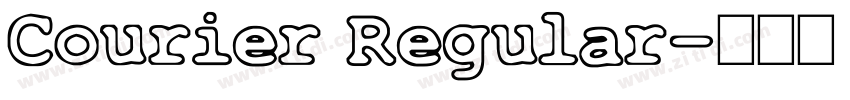 Courier Regular字体转换